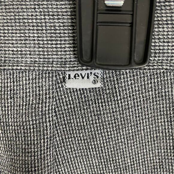 Levi’s Bend Over Gray Houndstooth Pants 34S | Vintage Stretch Pull-On Slacks - Picture 4 of 11